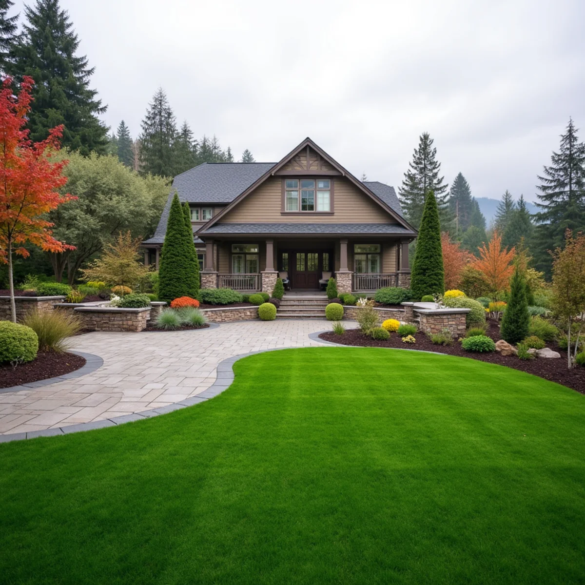 Synthetic turf and landscaping project in Arlington, WA