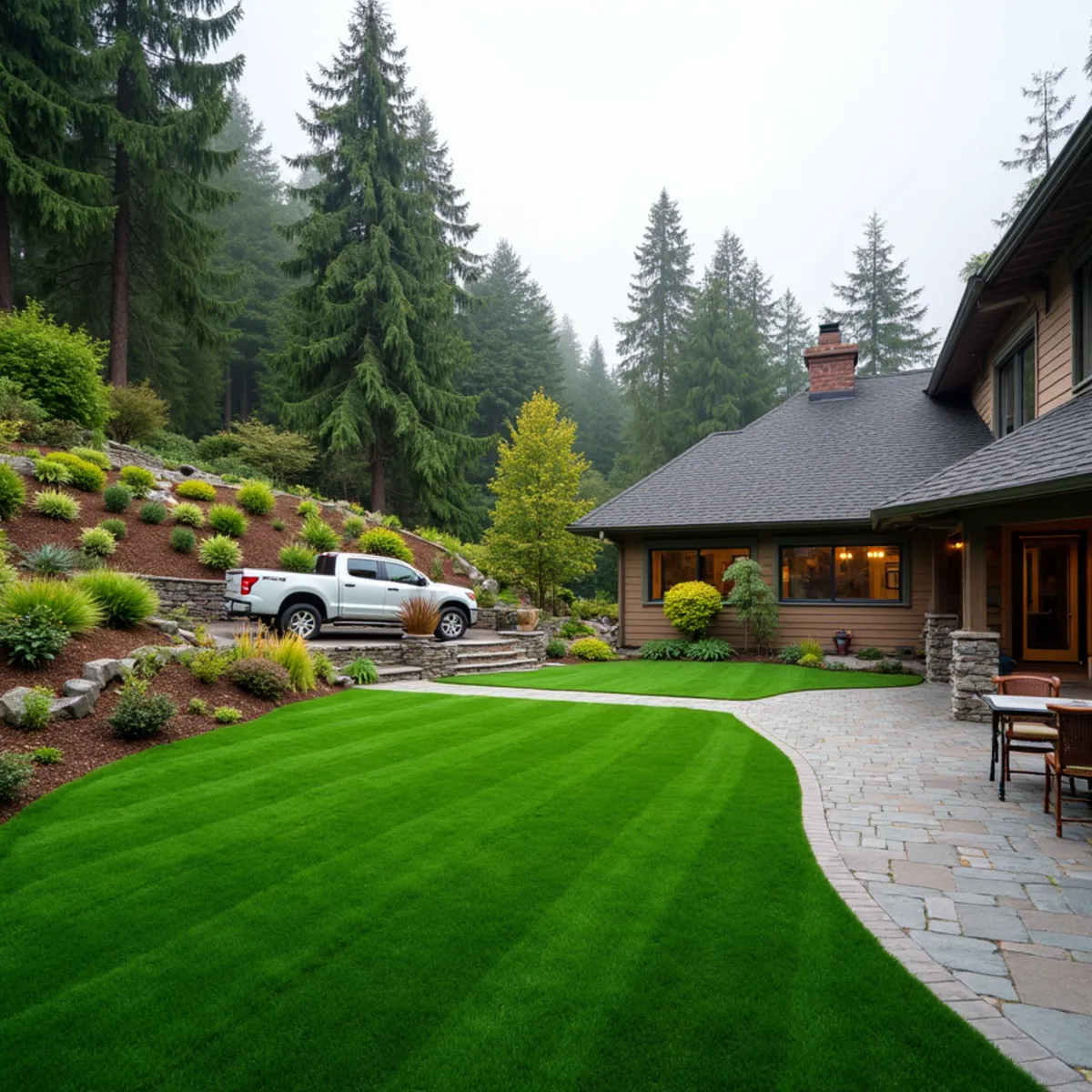Synthetic turf and landscaping project in Auburn, WA