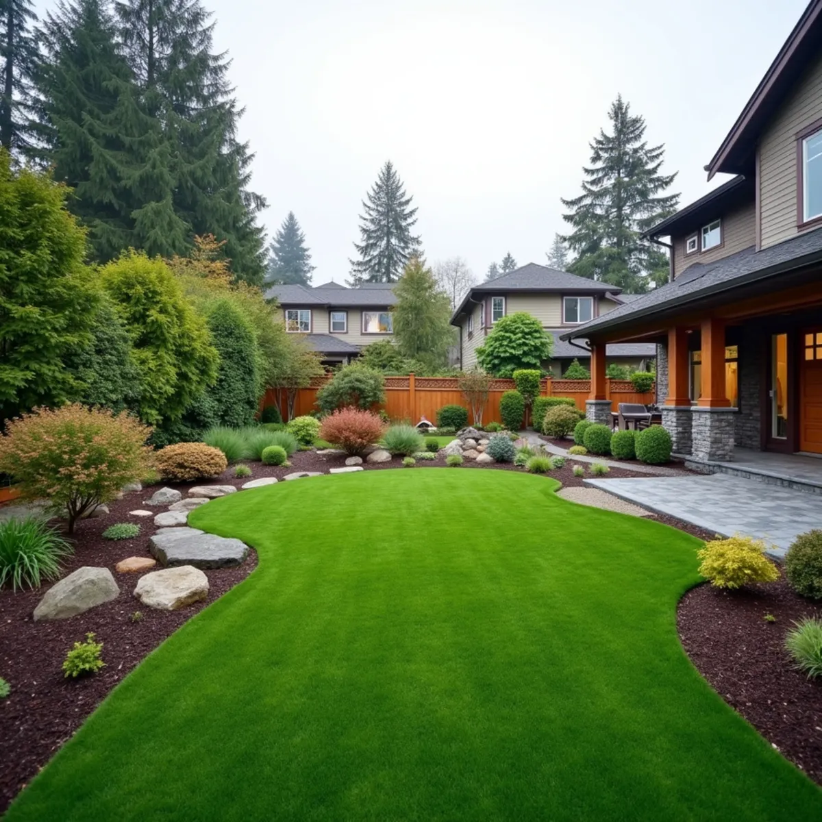Synthetic turf and landscaping project in Federal Way, WA