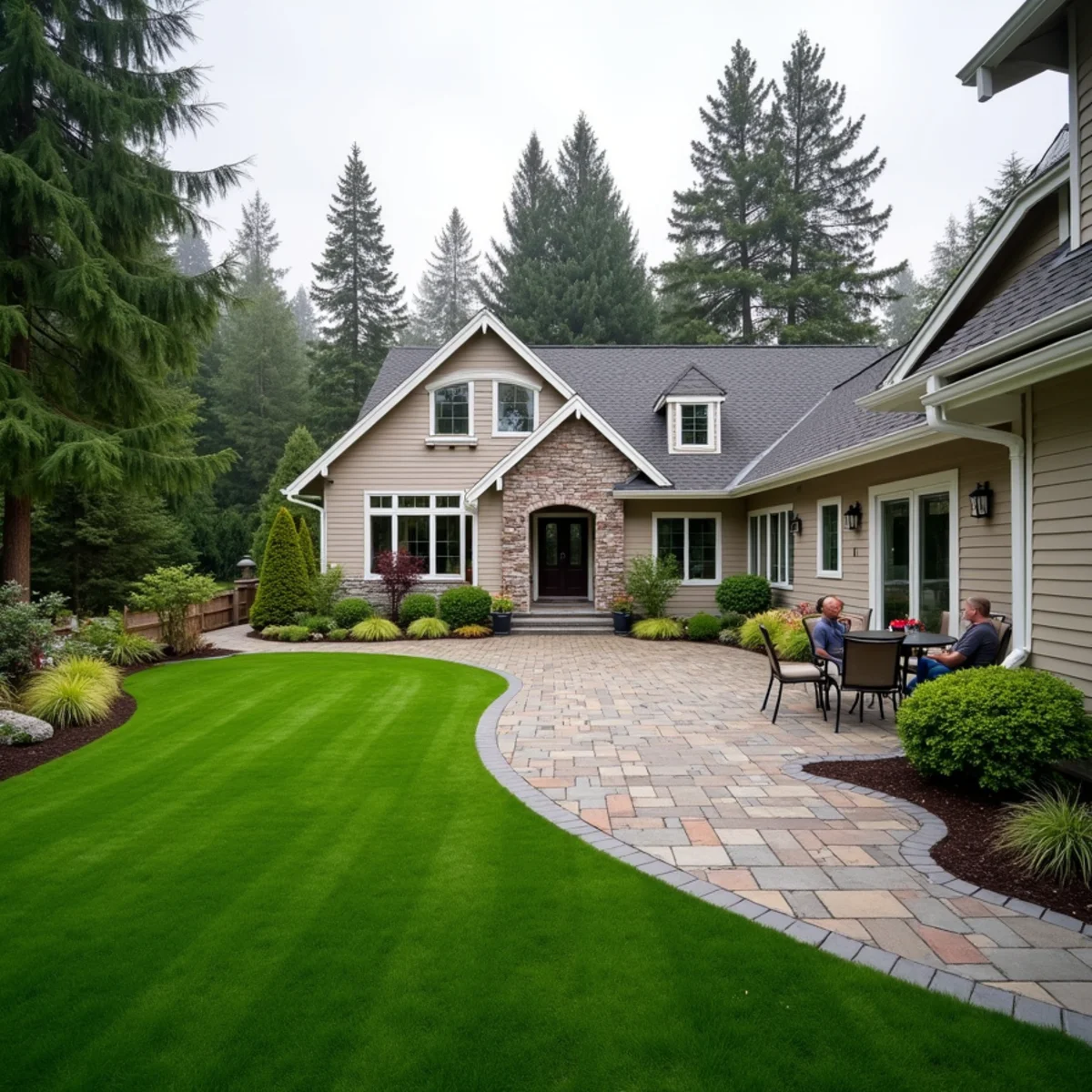 Synthetic turf and landscaping project in Lynnwood, WA