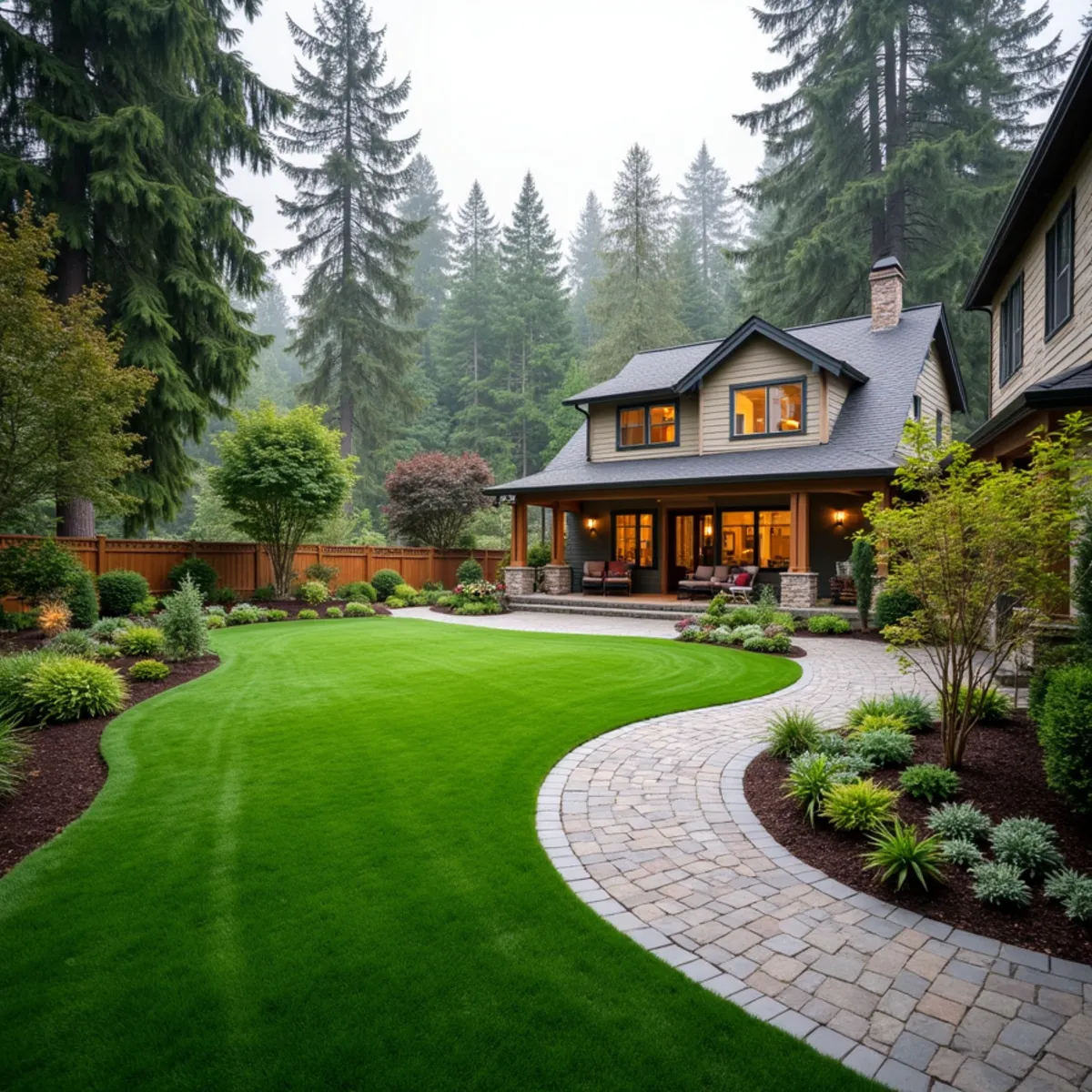 Synthetic turf and landscaping project in Maple Valley, WA
