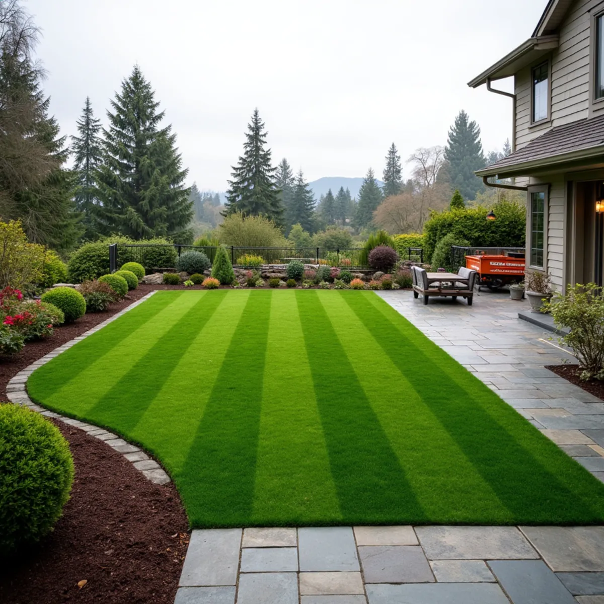 Synthetic turf and landscaping project in Redmond, WA