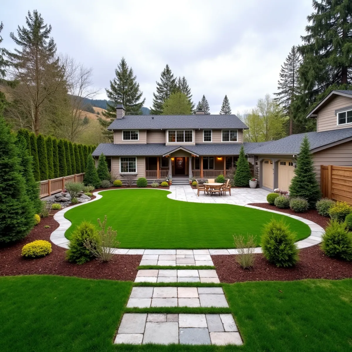 Synthetic turf and landscaping project in Renton, WA
